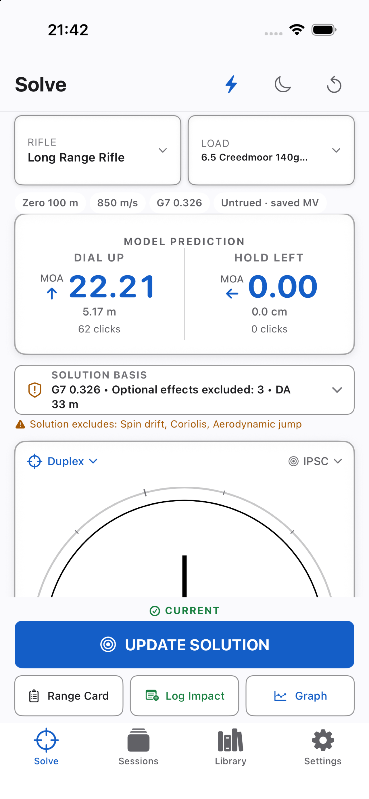 Ballistica App Interface